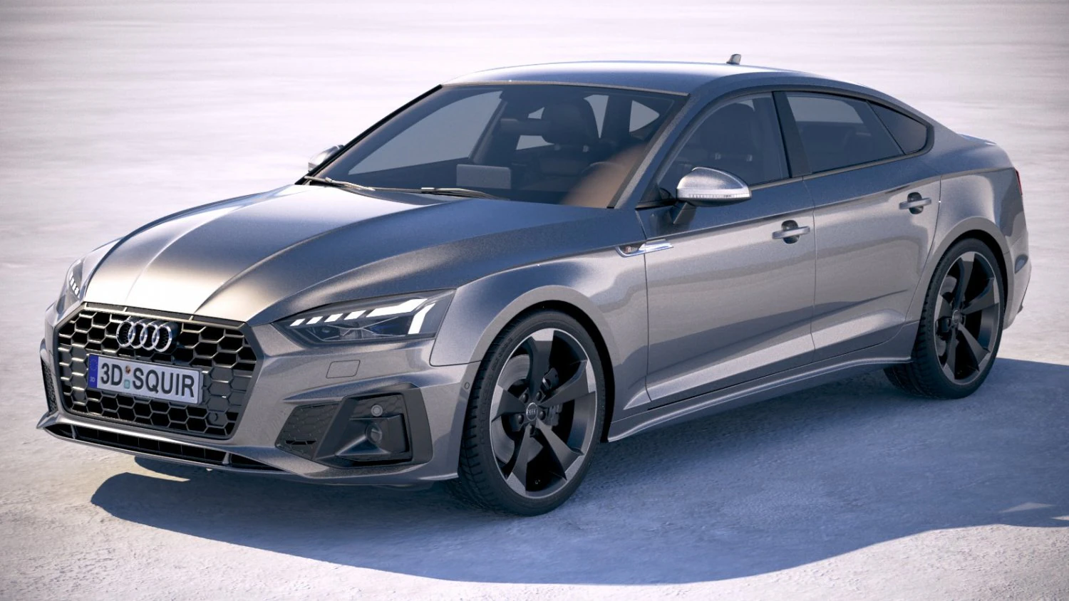 Audi A5 Sportback S-line 2020 3D Model .c4d .max .obj .3ds .fbx .stl .blend 