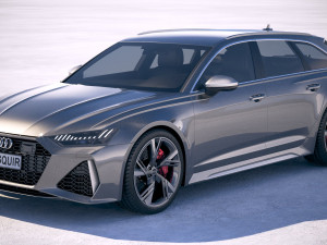 Audi RS6 Avant 2020 3D Model