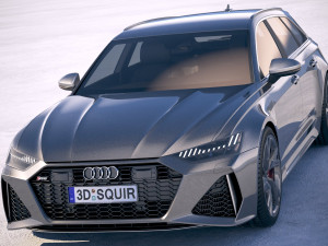 Audi RS6 Avant 2020 3D Модель
