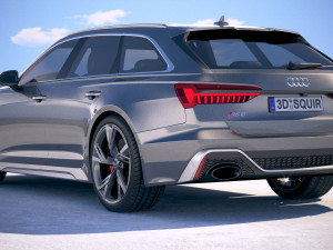 Audi RS6 Avant 2020 3D Модель