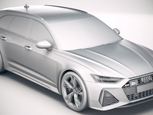Audi RS6 Avant 2020 3D Модель