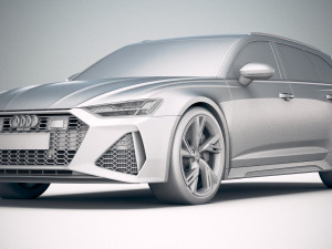 Audi RS6 Avant 2020 3D Модель