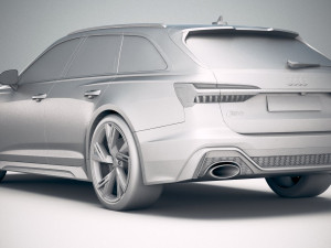Audi RS6 Avant 2020 3D Модель
