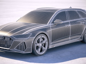 Audi RS6 Avant 2020 3D Модель