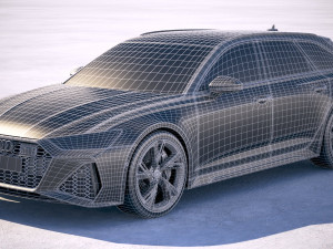 Audi RS6 Avant 2020 3D Модель