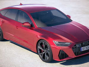 Audi RS7 Sportback 2020 3D Model