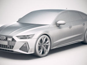 Audi RS7 Sportback 2020 3D Model