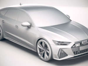 Audi RS7 Sportback 2020 3D Model