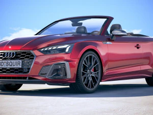 Audi S5 Cabrio 2020 3D Model