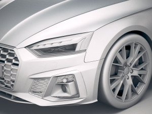 Audi S5 Cabrio 2020 3Dモデル
