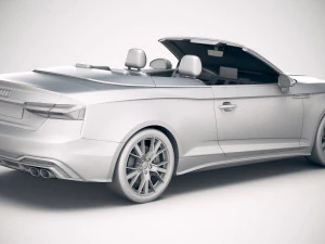 Audi S5 Cabrio 2020 3D Model