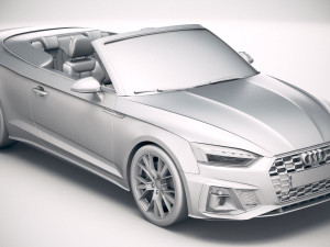 Audi S5 Cabrio 2020 3Dモデル