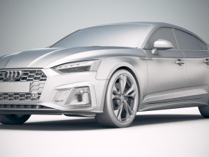 Audi S5 Sportback 2020 3D Model