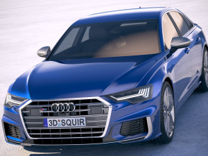 Audi S6 2020 3D Model