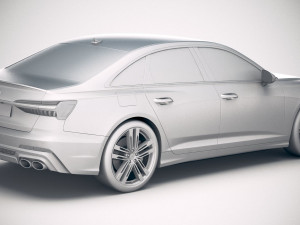 Audi S6 2020 3D Model