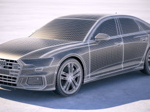 Audi S6 2020 3D Model