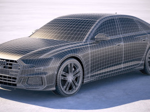 Audi S6 2020 3D Model