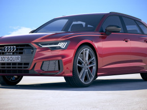 Audi S6 Avant 2020 3D Model