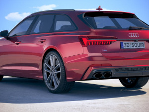 Audi S6 Avant 2020 3D Model
