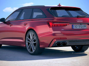 Audi S6 Avant 2020 3D Model