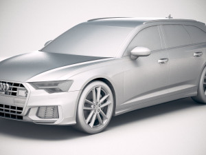 Audi S6 Avant 2020 3D Model
