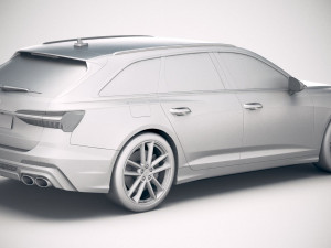 Audi S6 Avant 2020 3D Model