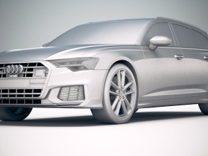 Audi S6 Avant 2020 3D Model