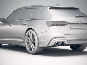Audi S6 Avant 2020 3D Model