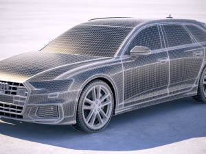 Audi S6 Avant 2020 3D Model