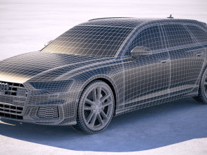 Audi S6 Avant 2020 3D Model
