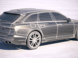 Audi S6 Avant 2020 3D Model