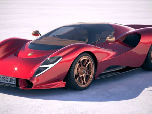 Detomaso P72 2020 3D Model