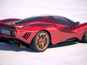 Detomaso P72 2020 Modèle 3D
