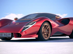 Detomaso P72 2020 3D Model