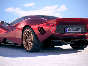Detomaso P72 2020 Modèle 3D
