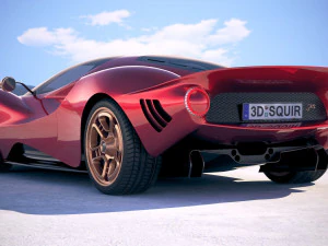 Detomaso P72 2020 3D Model