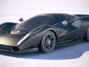 Detomaso P72 2020 Modèle 3D