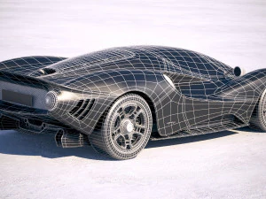 Detomaso P72 2020 3D Model