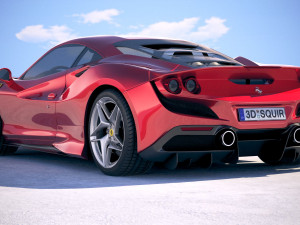 Ferrari F8 Tributo 2020 Modello 3D