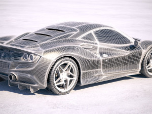 Ferrari F8 Tributo 2020 Modello 3D