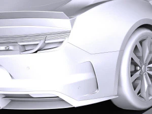 Generic Muscle Car v2 2018 lowpoly 3D Model