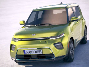 Kia Soul EV 2020 3D Model
