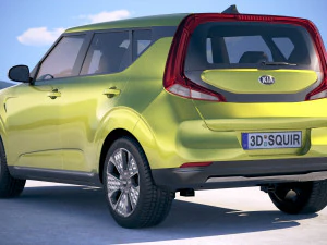 Kia Soul EV 2020 3D Model