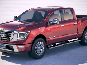 Nissan Titan 2020 3D Model