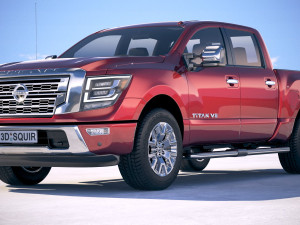 Nissan Titan 2020 3D Model