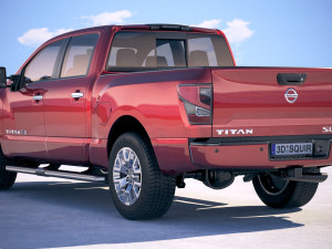 Nissan Titan 2020 3D Model
