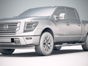 Nissan Titan 2020 3D Model