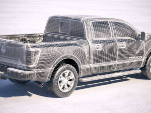 Nissan Titan 2020 3D Model
