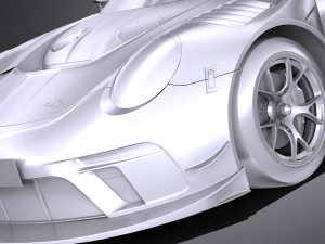 Porsche 911 GT3R 2019 Lowpoly Modelo 3D