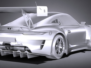 Porsche 911 GT3R 2019 Lowpoly Modelo 3D